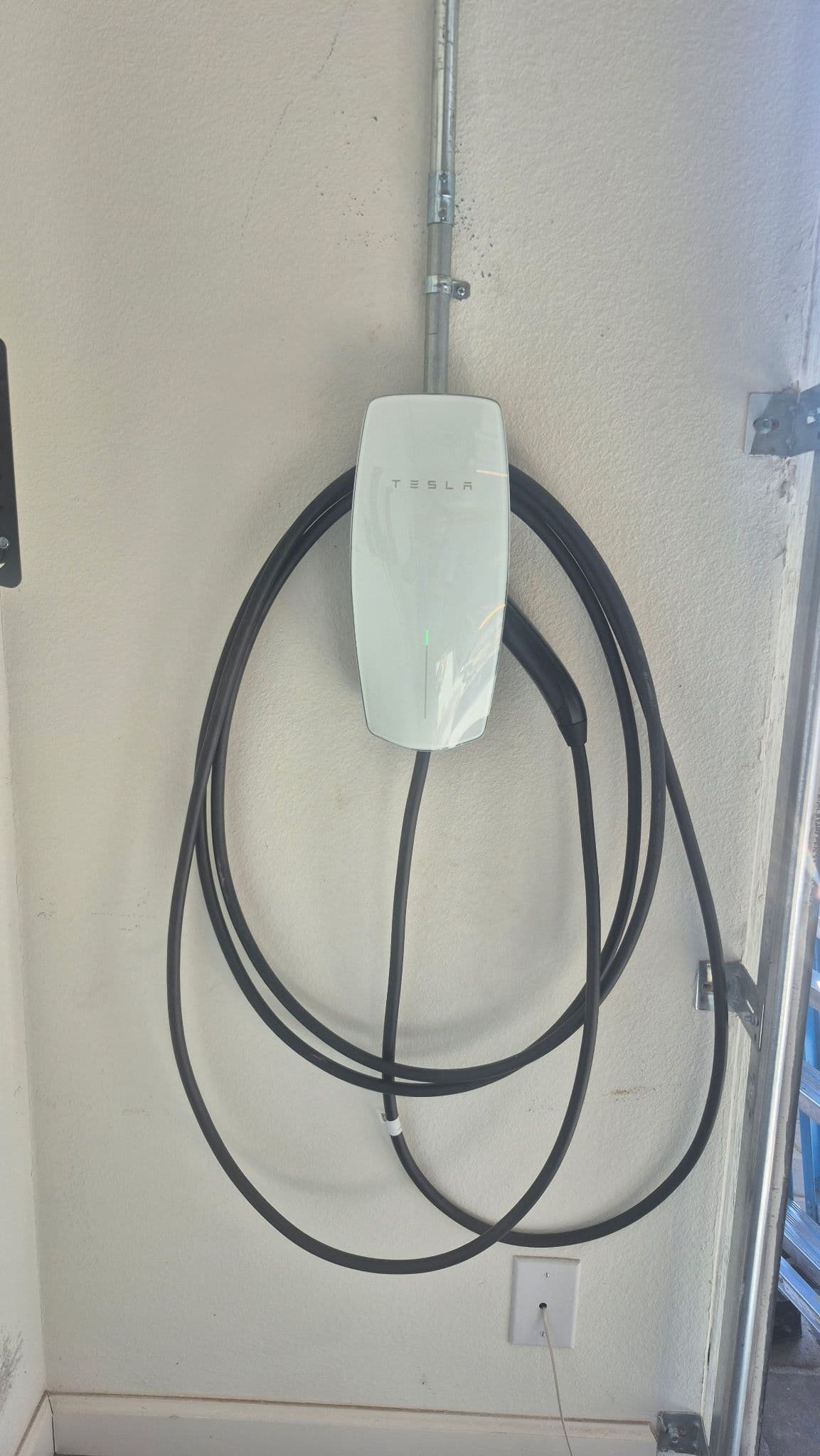 Gallery photos for 60 Amp Tesla Wall Connector Installed in Home Garage: Image #1