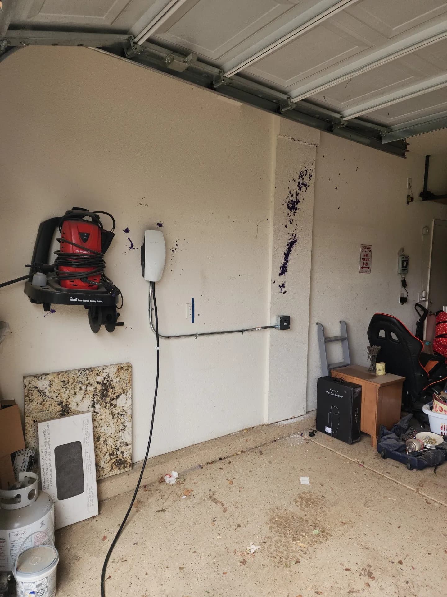 Tesla Wall Connector Installed Right in Your Garage image