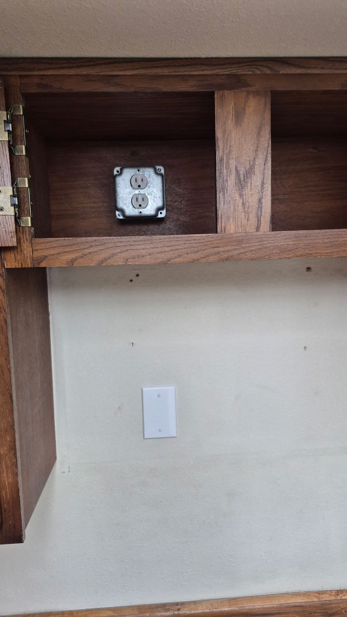 Project Dedicated Microwave Receptacle Installed Inside Kitchen Cabinetry image