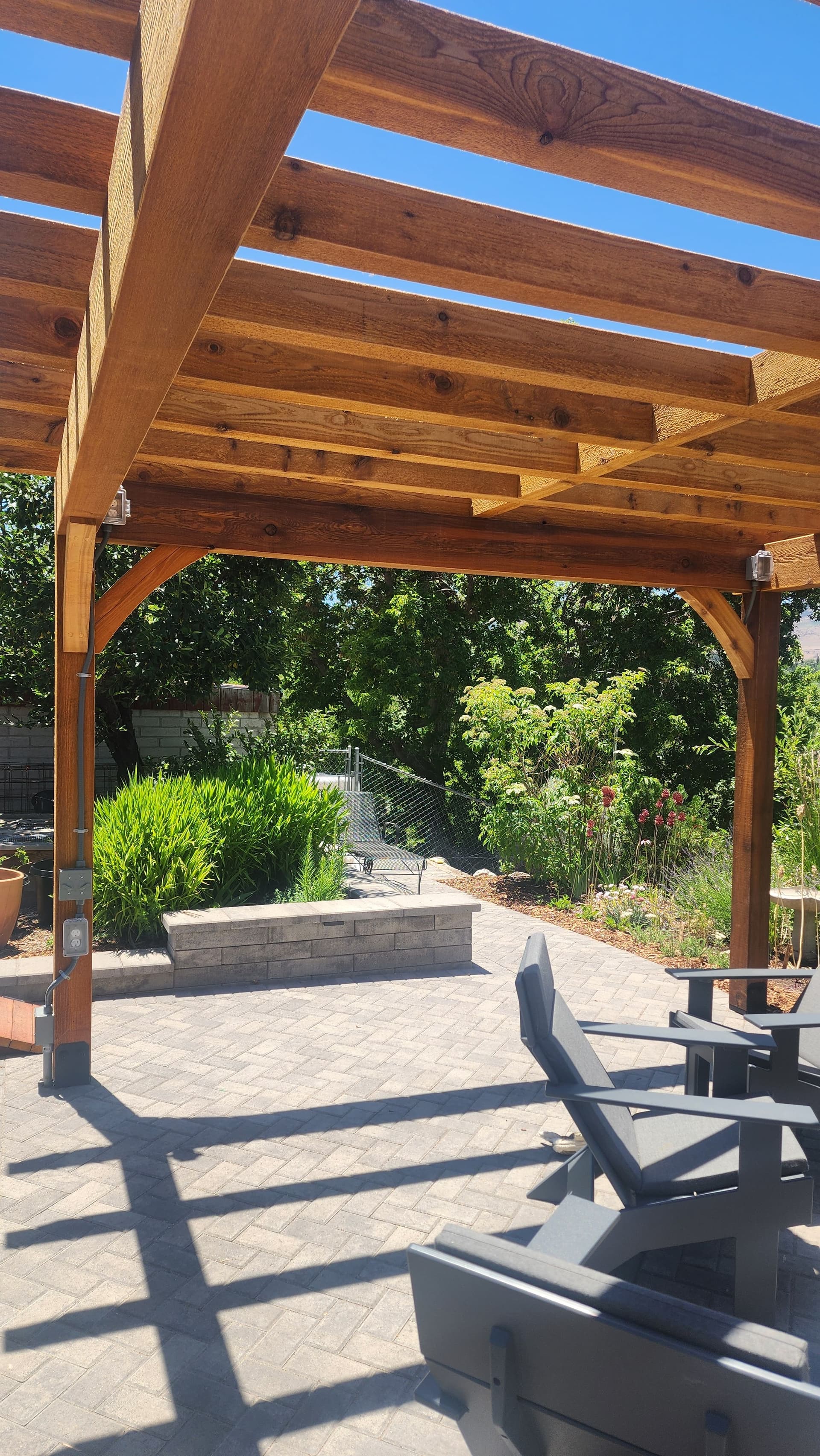 Pergola Electrical Rough-In with Two Switched Outlets image