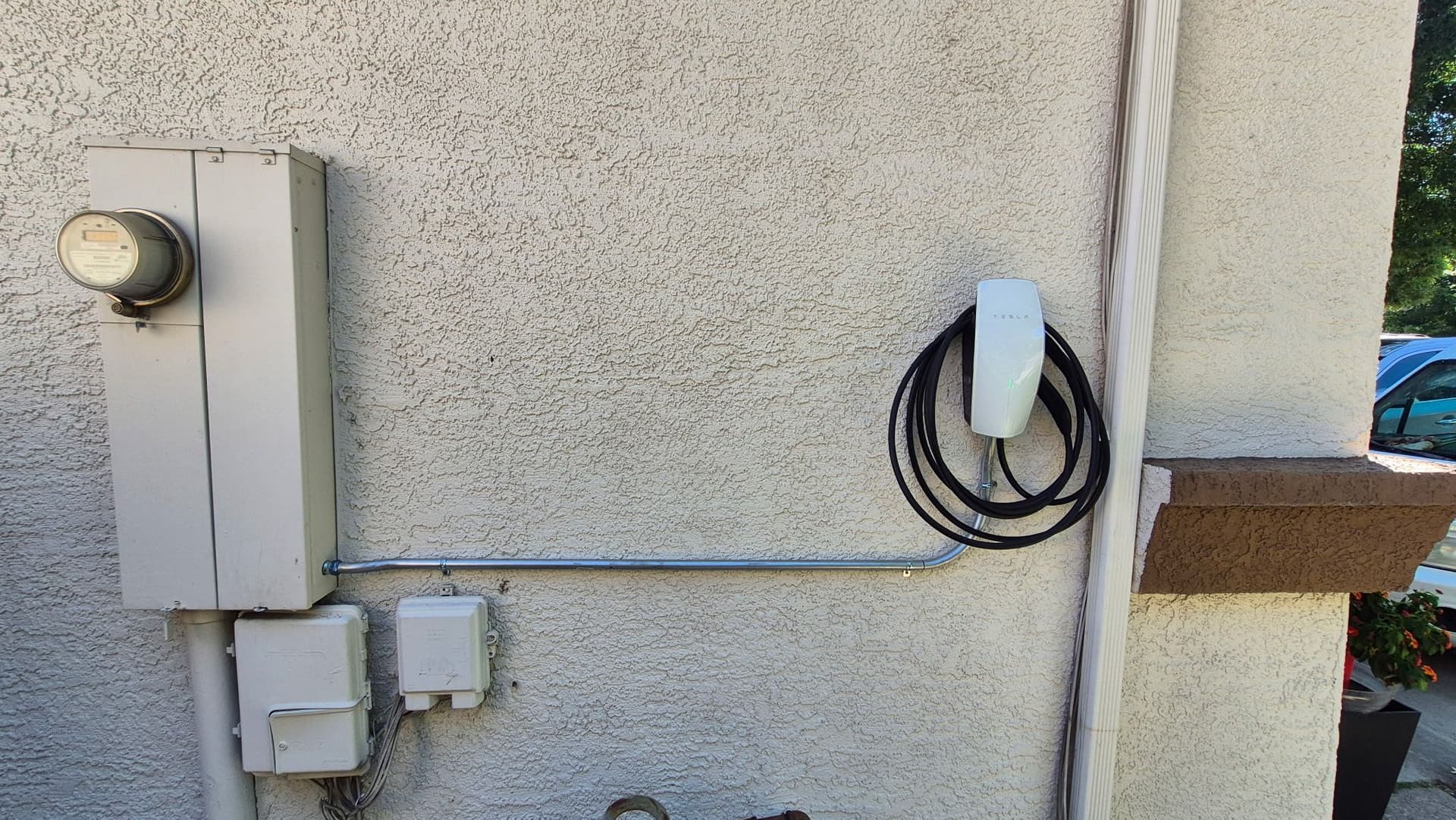 Gallery photos for Tesla Wall Connector Installed on Home Exterior: Image #1