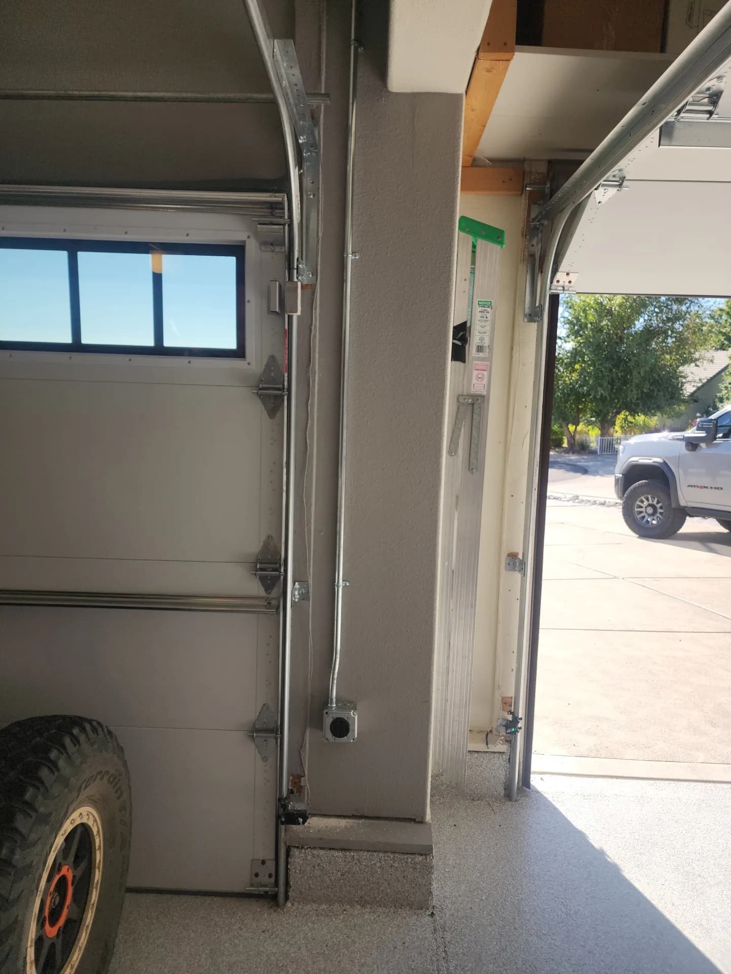 Project NEMA 14-50R EV Outlet Installed Right in the Garage image