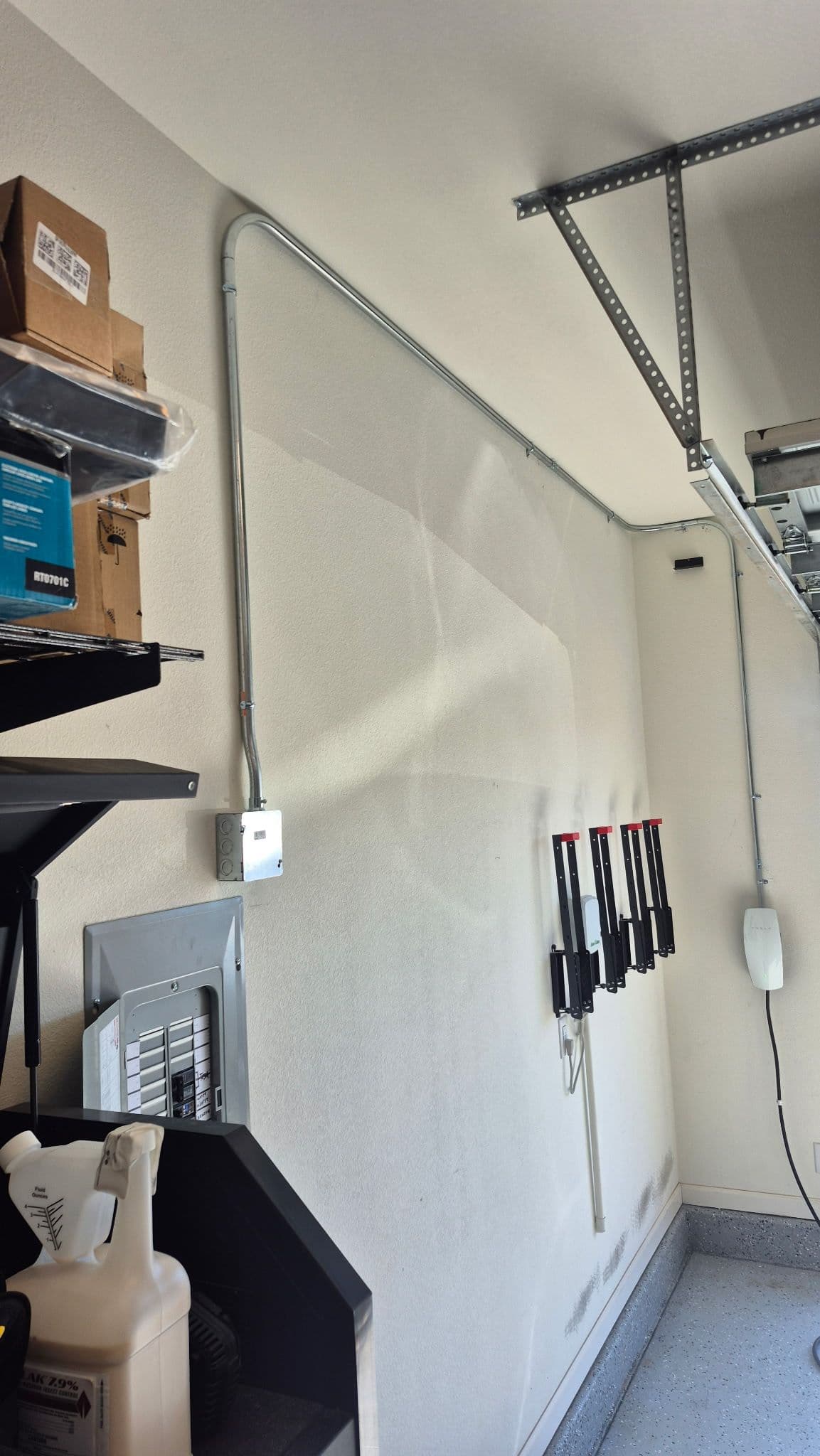 Project 60 Amp Tesla Wall Connector Installed in Home Garage image