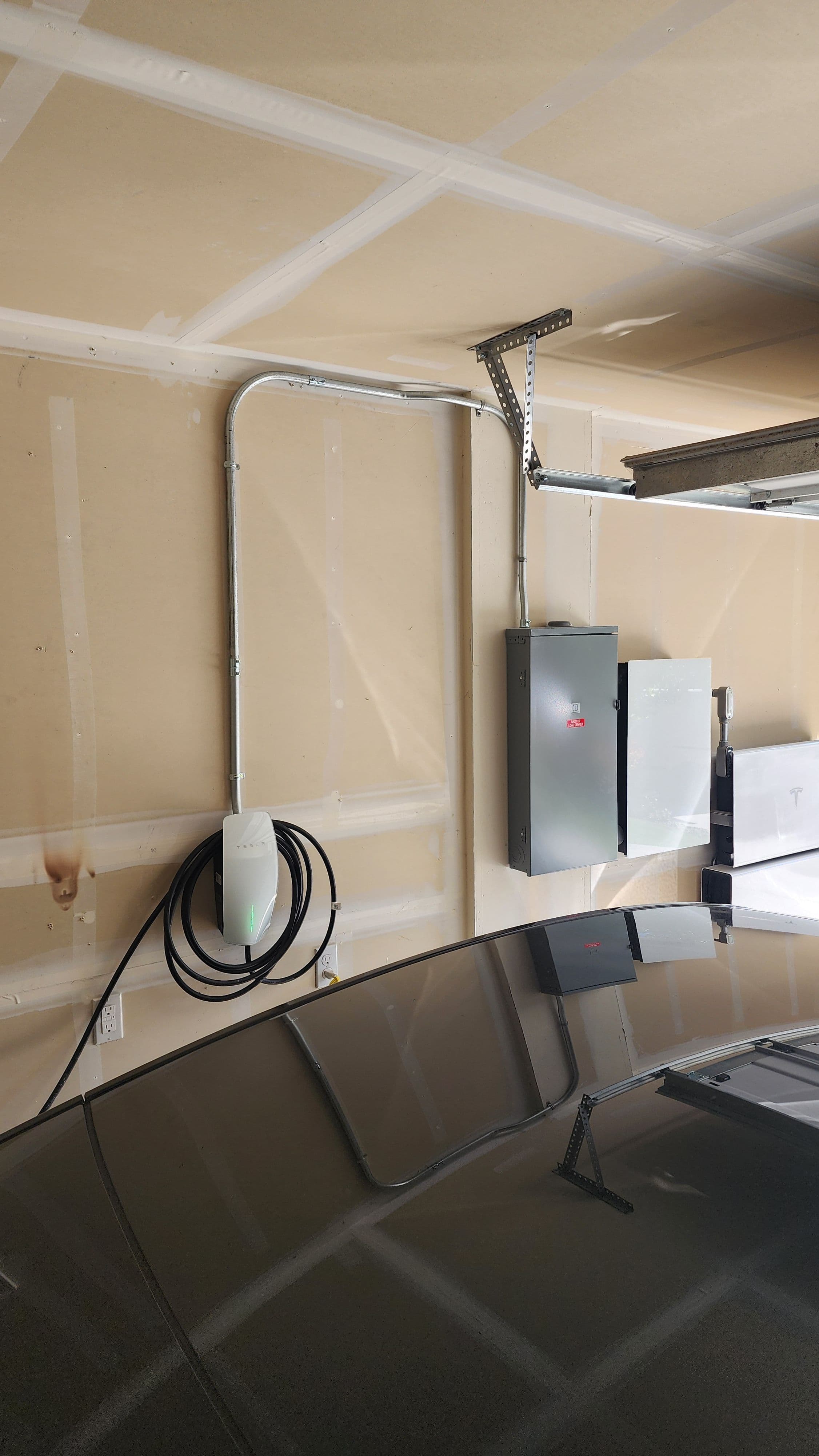 Project 60 Amp Tesla Wall Connector Installed in Home Garage image