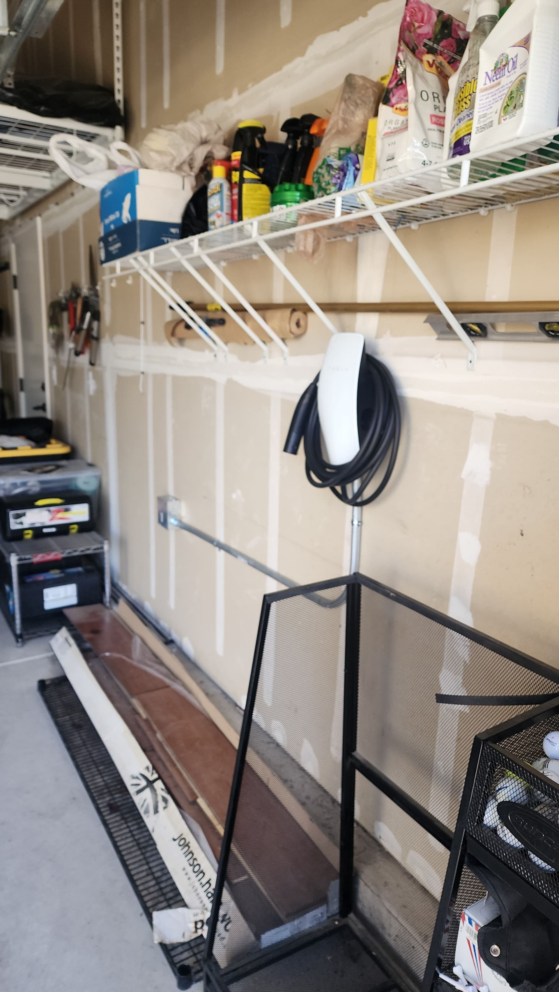 Gallery photos for Tesla Wall Connector Installed Clean in a Home Garage: Image #2