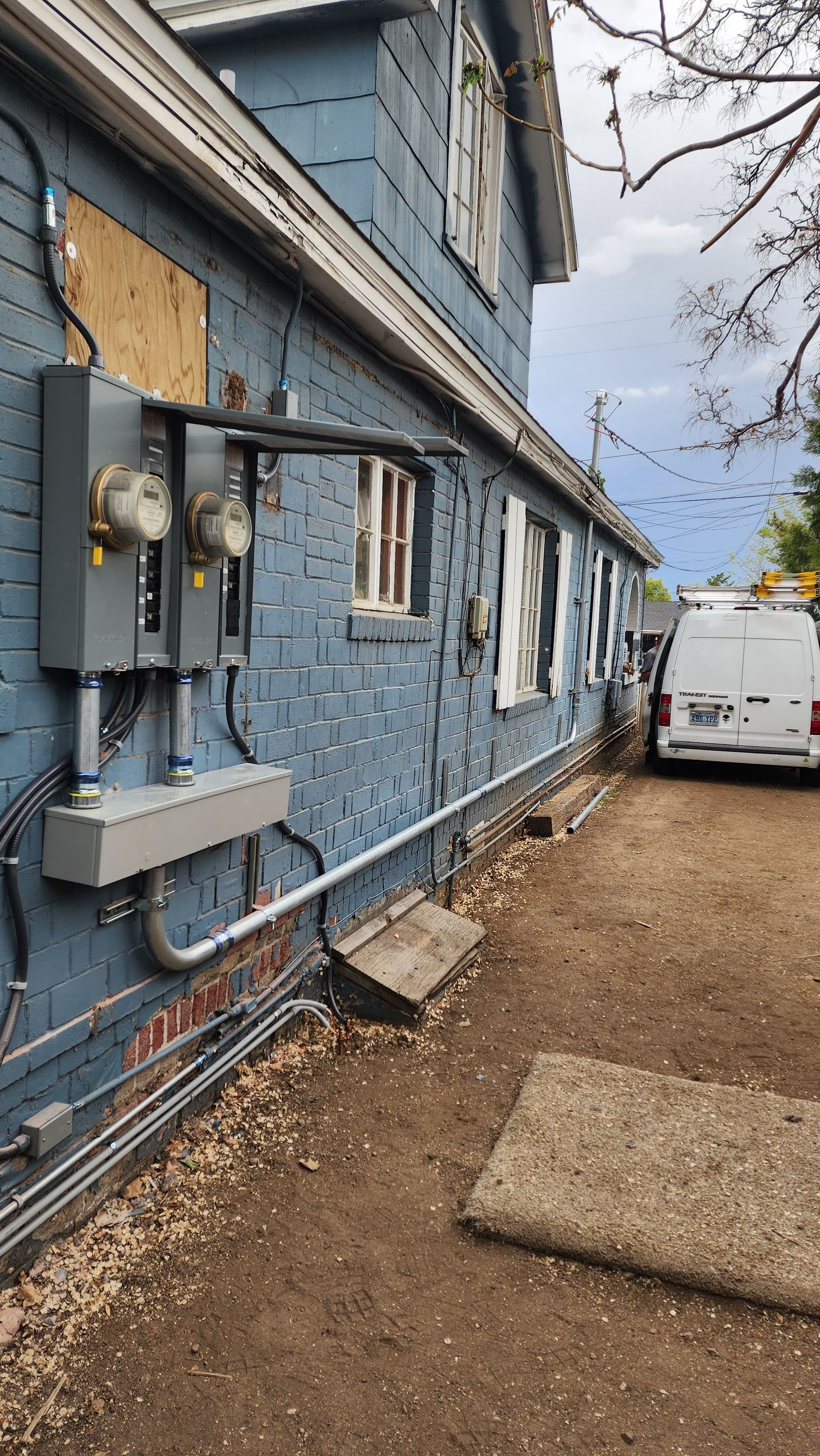 Gallery photos for Two Fuse Boxes Out, Two New Breaker Panels In: Image #2