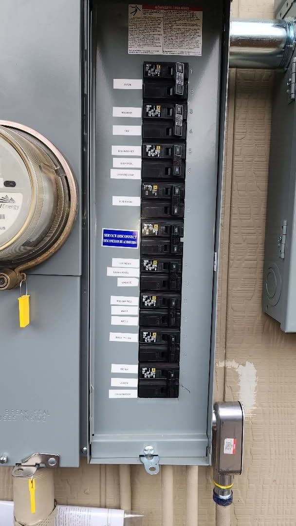 Gallery photos for Electrical Panel Upgrade with Sub-Panel Installation: Image #1