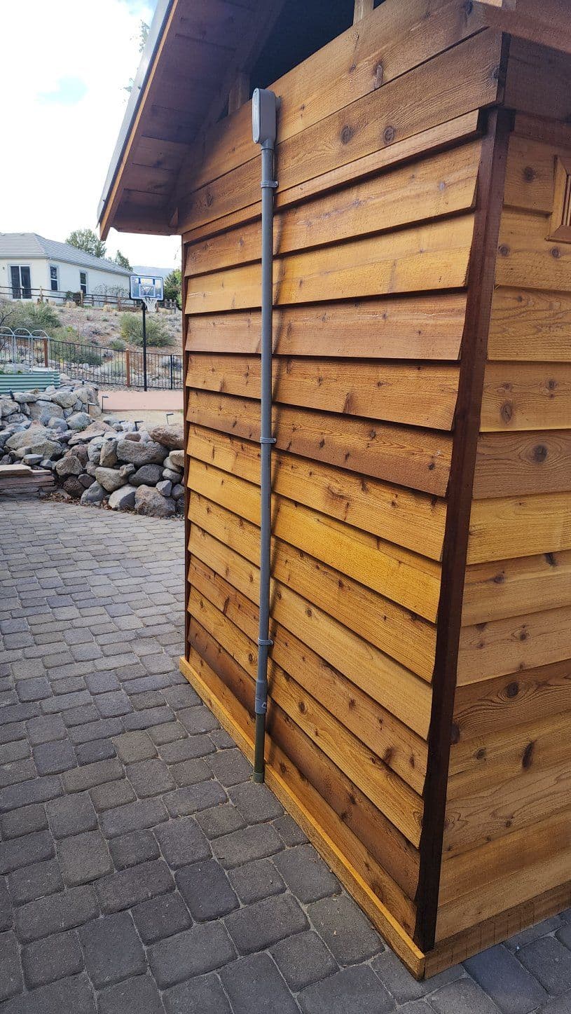 Gallery photos for Outdoor Sauna Installation with Electrical Enhancements: Image #2