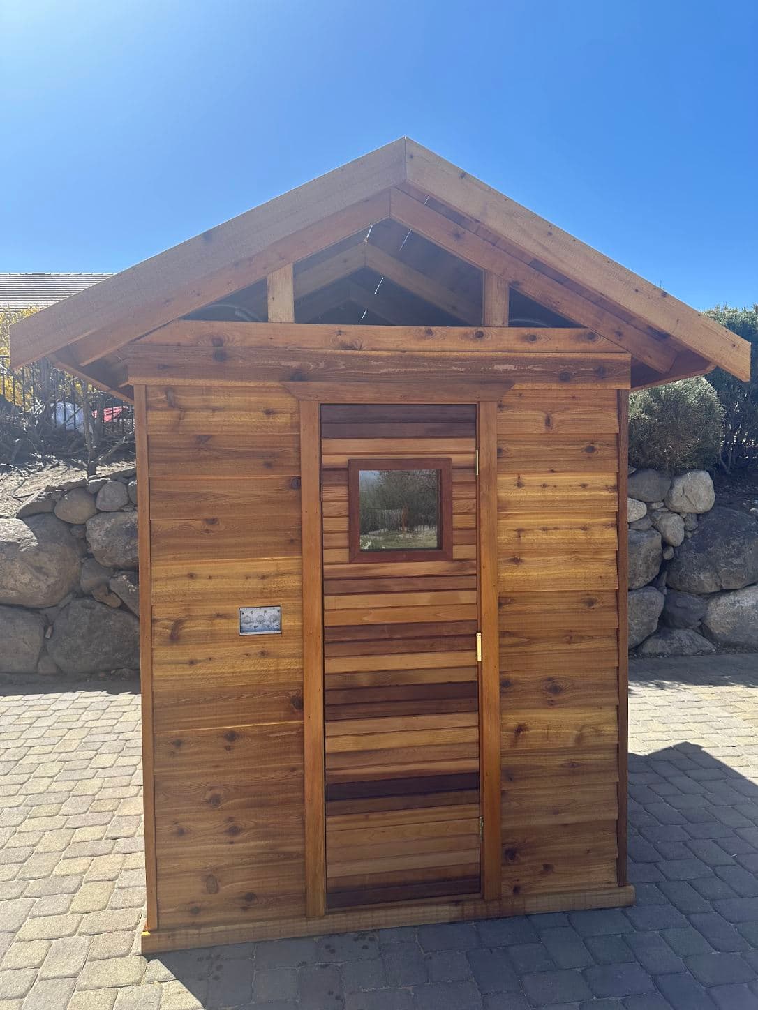 Gallery photos for Outdoor Sauna Installation with Electrical Enhancements: Image #3