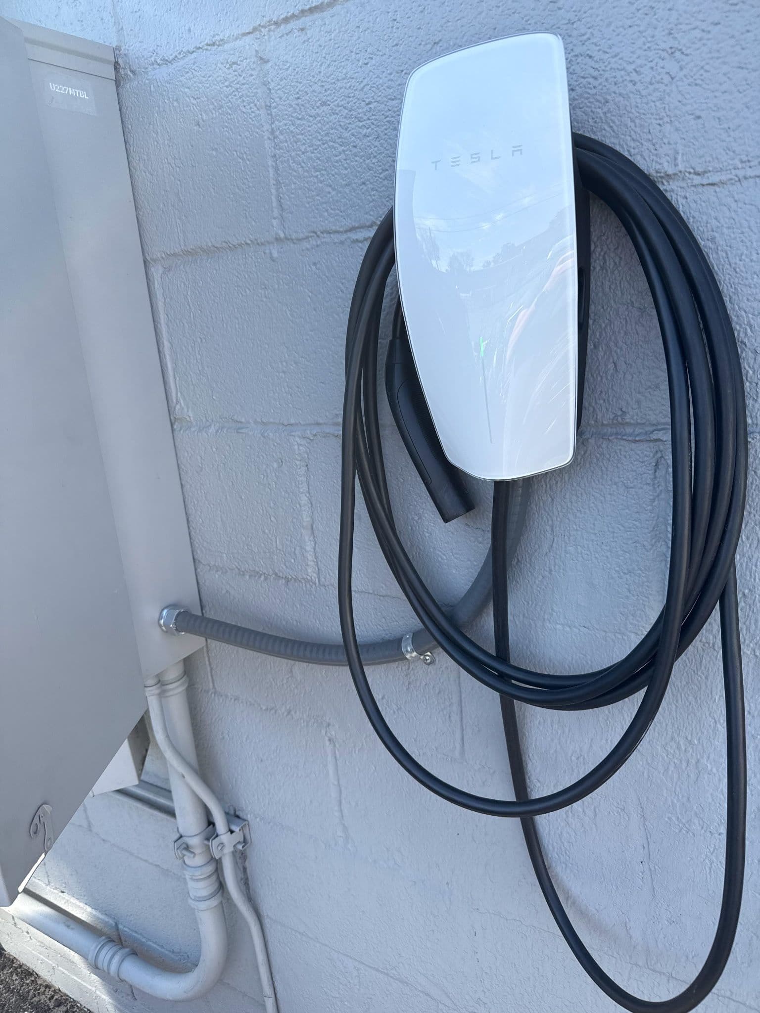 Professional Tesla Charger Installation at Commercial Site image