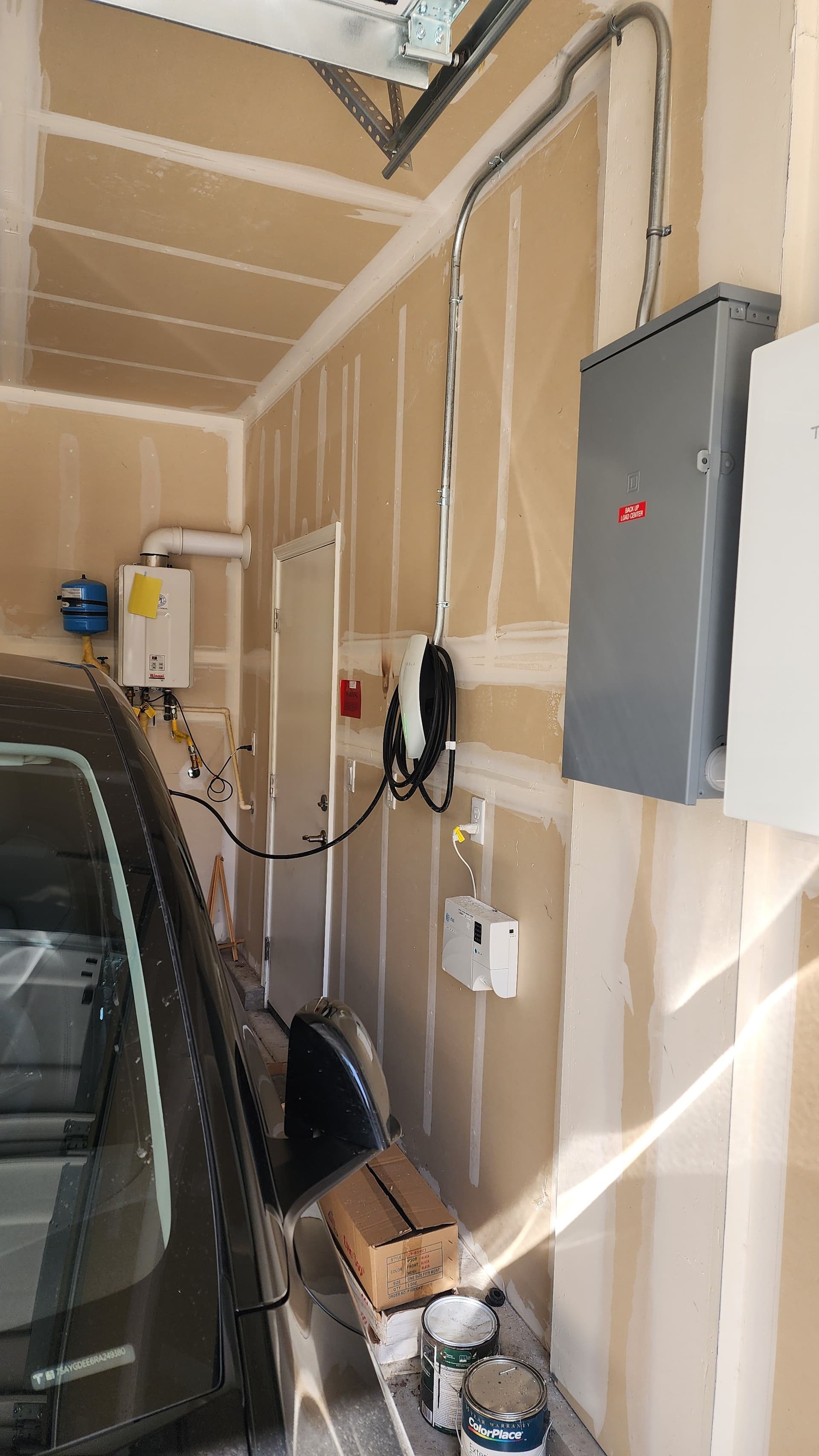 Gallery photos for 60 Amp Tesla Wall Connector Installed in Home Garage: Image #1