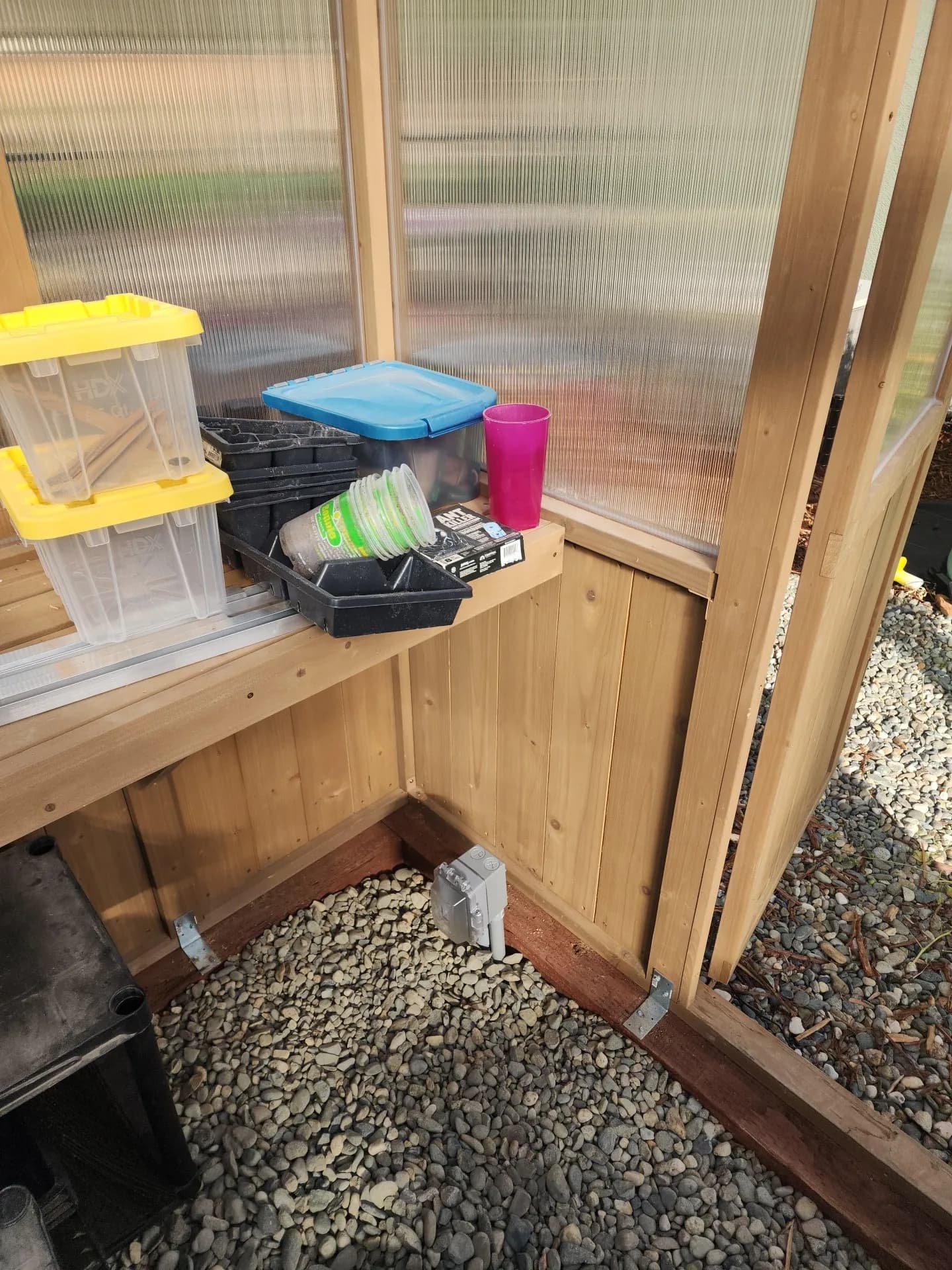 GFCI Outlets Installed for a She Shed and Outdoor Fountain image