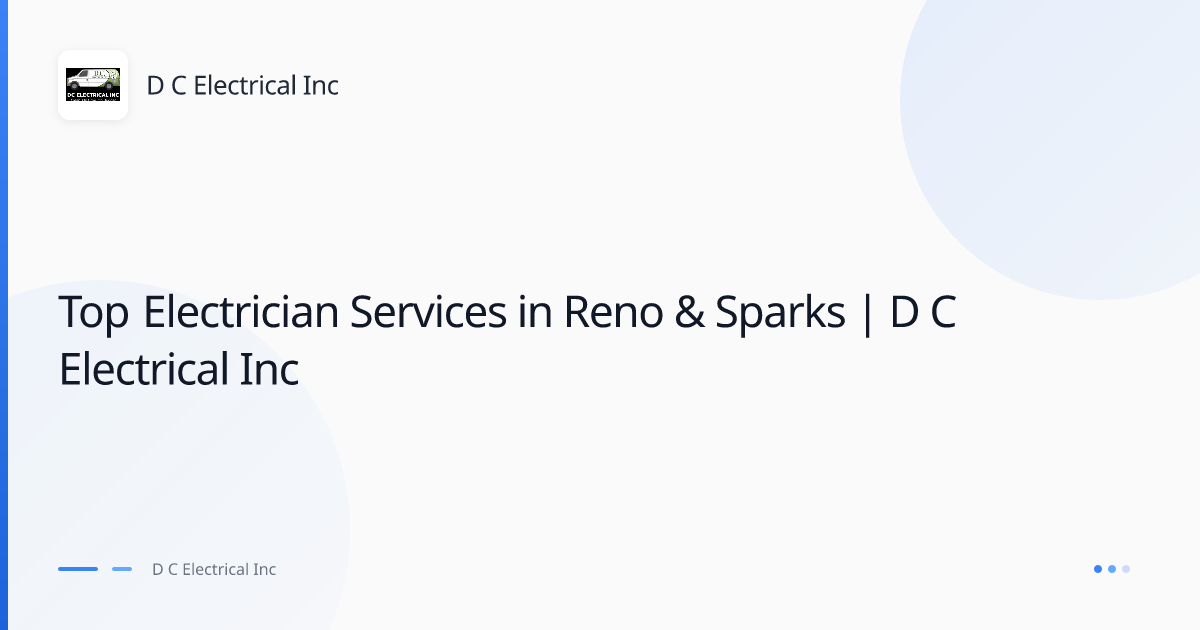 D C Electrical Inc - Electrical in Reno